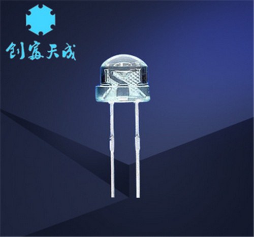 F4.8草帽白光灯珠 直插式LED灯珠加工定制 创富天成供