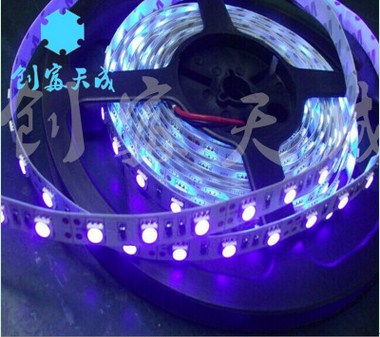 5050紫色led灯带 LED贴片灯条 UV灯条 创富天成供